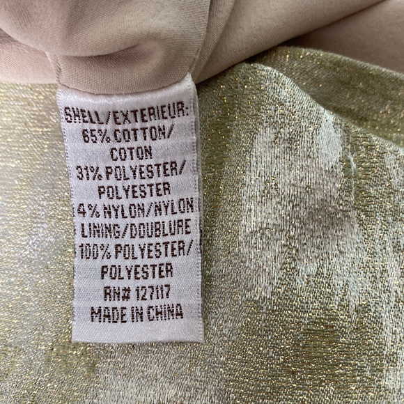 NWT Badgley Mischka Gold & Beaded Cocktail Dress. Size 6 - Picture 13 of 15